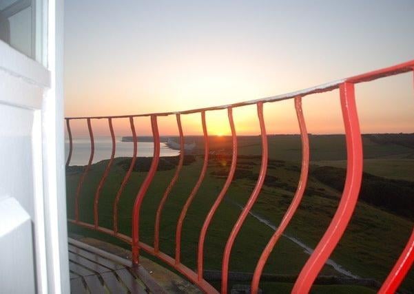 View from Belle Tout lighthouse, Beachy Head, Eeastbourne, by Bob Newton. SUS-210726-114140001