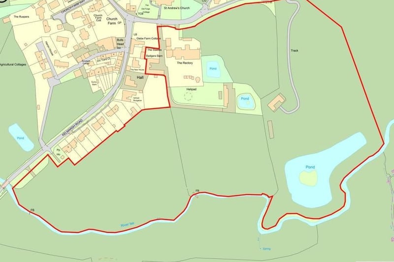 The land belonging to the Rectory in Arthingworth