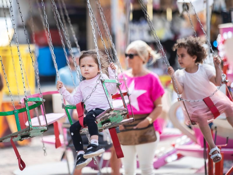 Sixfields Funfair on Saturday (July 24). Photo: Kirsty Edmonds