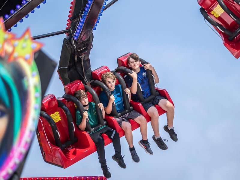 Sixfields Funfair on Saturday (July 24). Photo: Kirsty Edmonds