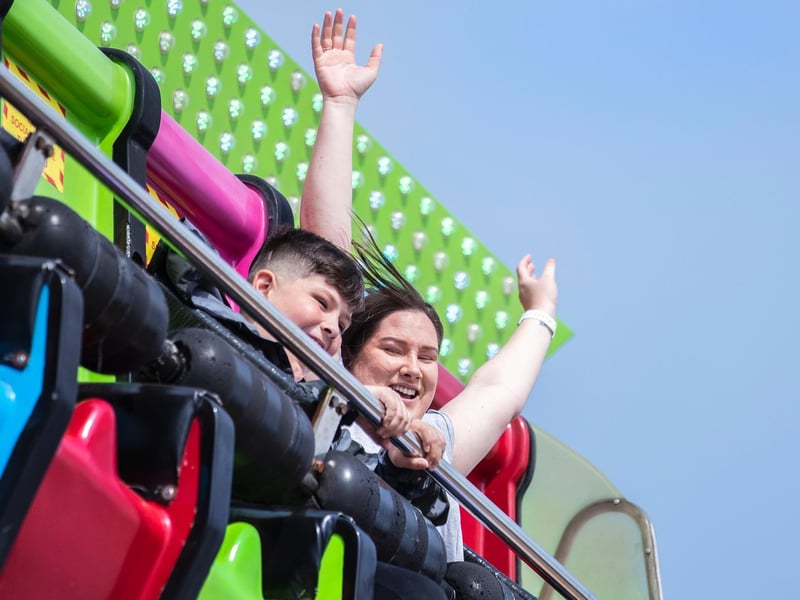 Sixfields Funfair on Saturday (July 24). Photo: Kirsty Edmonds