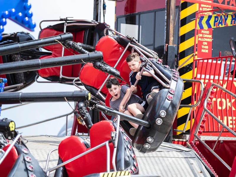Sixfields Funfair on Saturday (July 24). Photo: Kirsty Edmonds