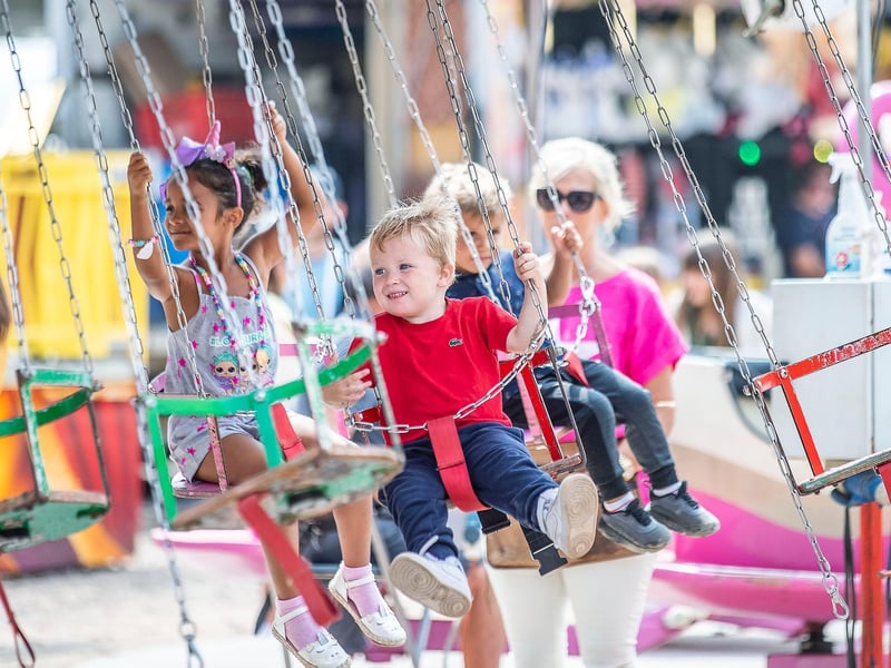 Sixfields Funfair on Saturday (July 24). Photo: Kirsty Edmonds