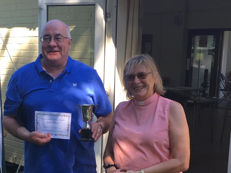 Jeremy Gambles, the winner of the Winterton Trophy for best single exhibit.