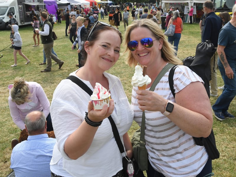 L-R Gemma Perkins of Manchester and Rachel Cullen of Heckington EMN-210726-121520001