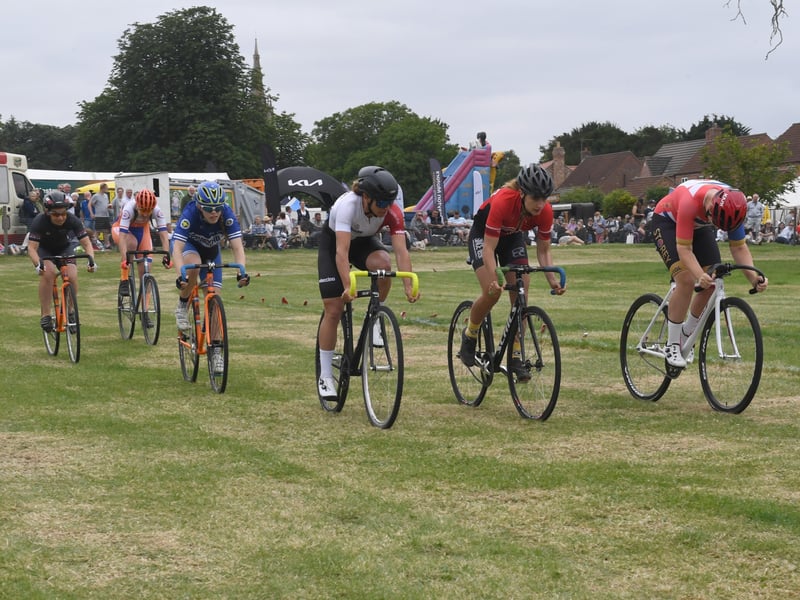 Cycling at Heckington Show. EMN-210726-121753001