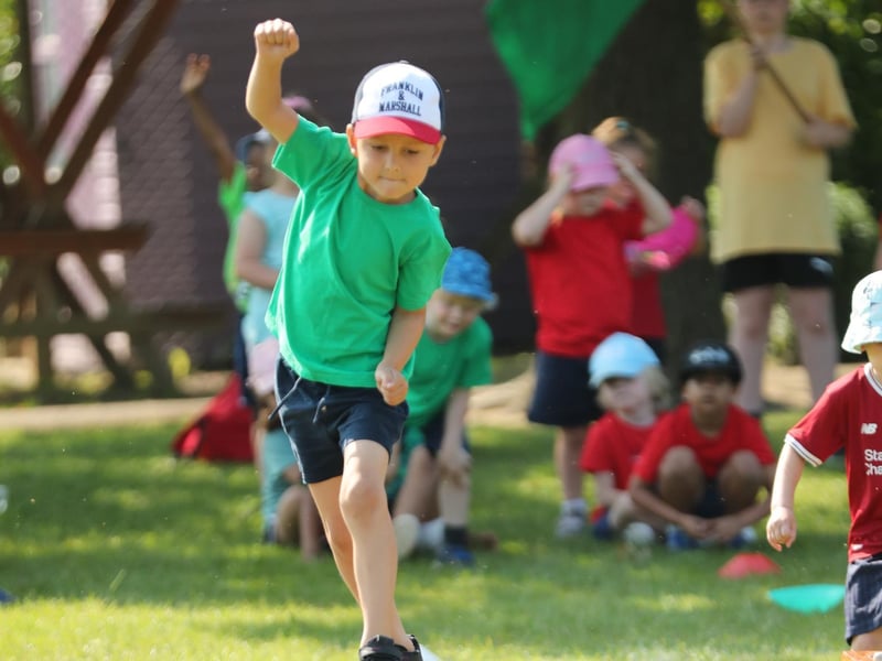 Action from the sports day