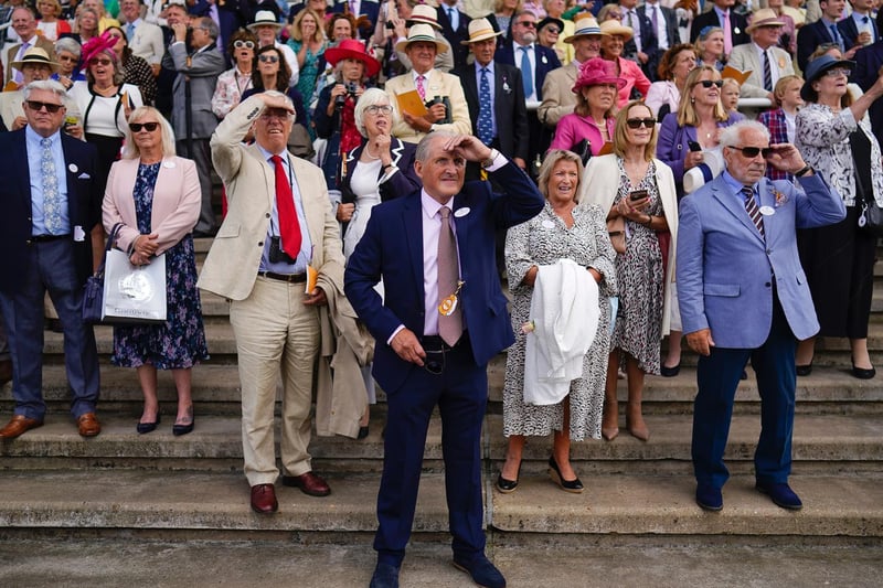 Watching the action on the opening day of the Qatar Goodwood Festival / Picture: Alan Crowhurst, Getty