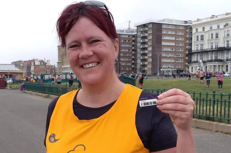 Smiles from Alison Kuy at Hove prom parkrun