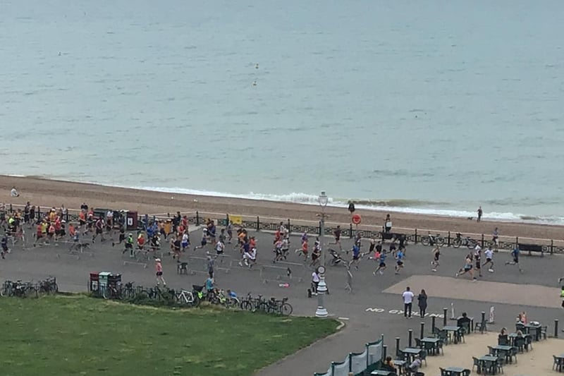 Ready, set, go! The Hove prom parkrun is underway
