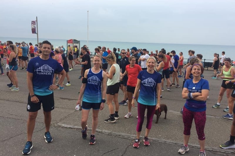 Members of the Rogue Runners took part in the Hove prom parkrun