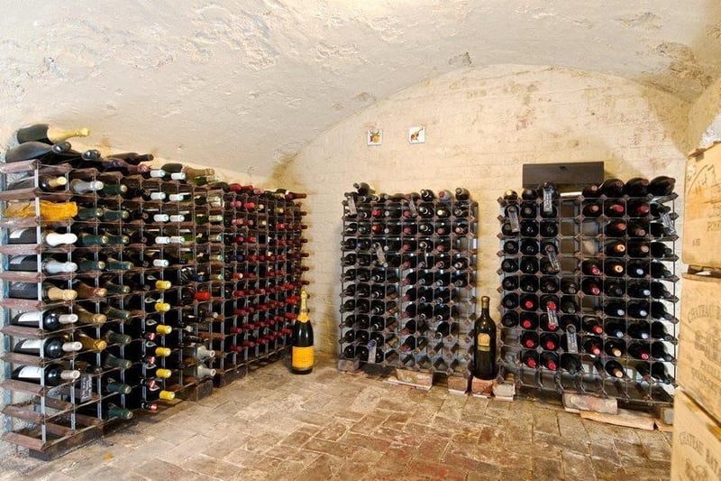 This magnificent vaulted wine cellar is one of the hidden gems in the house
