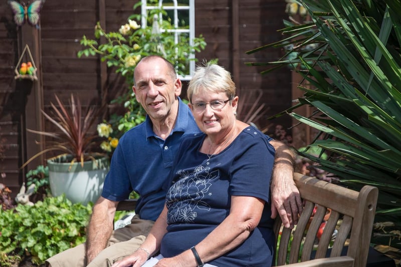 Carol and Alan Garrett, who won the front garden award last year, bagged the runners-up spot in the back garden category this year.
Carol said: “Everyone said we should enter our back garden so we thought we’d give it a try. 
“Some of our ornaments are years old and some of them were from my mum’s garden.”
Photo: Kirsty Edmonds.
