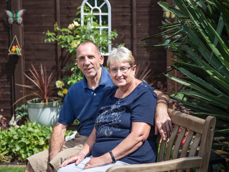 Carol and Alan Garrett, who won the front garden award last year, bagged the runners-up spot in the back garden category this year.
Carol said: “Everyone said we should enter our back garden so we thought we’d give it a try. 
“Some of our ornaments are years old and some of them were from my mum’s garden.”
Photo: Kirsty Edmonds.