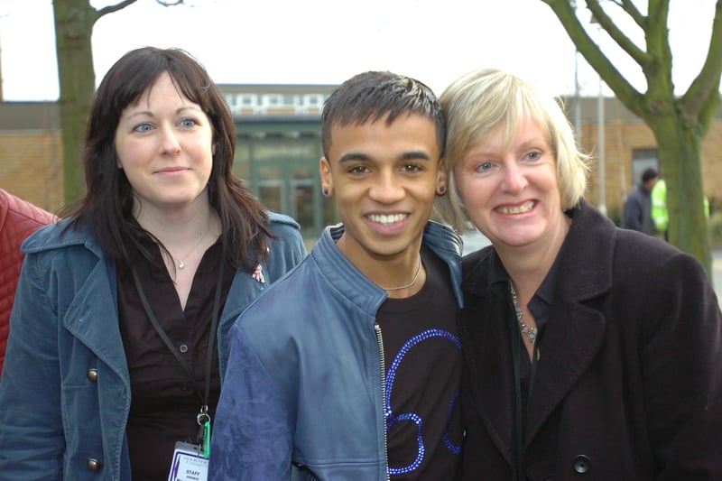 JLS star Aston Merrygold reunited with staff at Jack Hunt school where he was a former pupil.