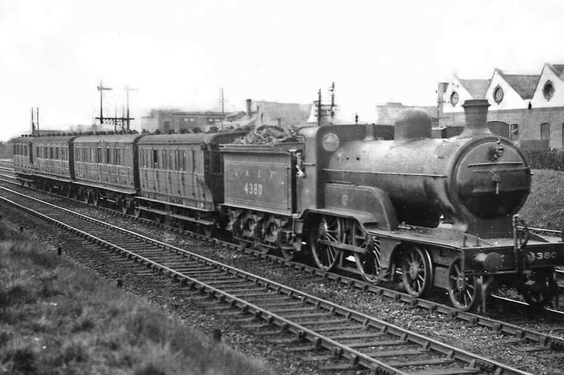 A steam hauled freight train heading to Peterborough North in 1927. 
Pic courtesy www.peterboroughimages.co.uk