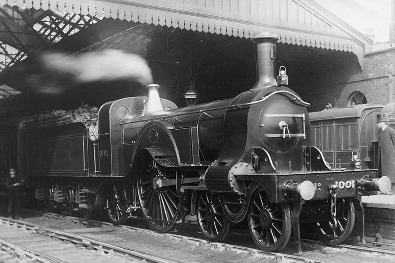 A Stirling single locomotive at Peterborough North pictured in 1909. 
Pic courtesy www.peterboroughimages.co.uk