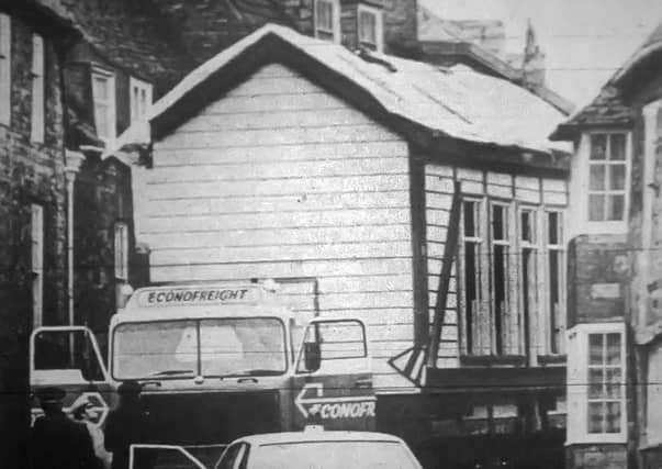 This remarkable image shows Barnwell station building being transported through Oundle on the way to Nene Valley Railway.
Pic courtesy www.peterboroughimages.co.uk
