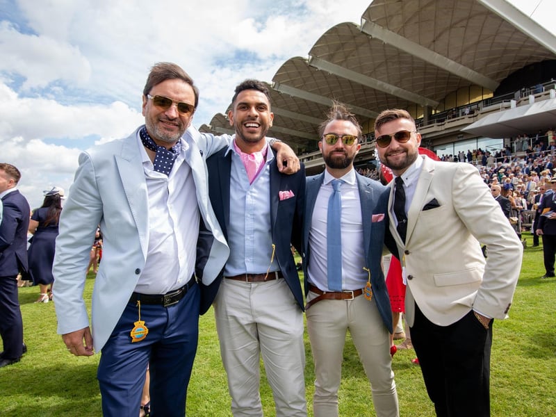 Gents were also enjoying one of the big days of the sporting summer, Ladies' Day at Glorious Goodwood / Pictures: Habibur Rahman