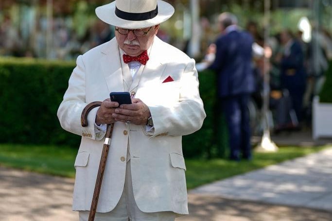 Gents were allowed to dress up too of course / Picture: Alan Crowhurst, Getty