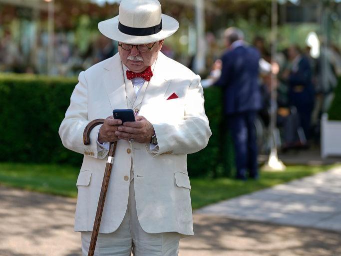 Gents were allowed to dress up too of course / Picture: Alan Crowhurst, Getty