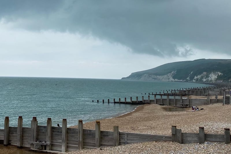 "Quite mixed weather on Eastbourne seafront!" said Donato Tallo, who took this photograph of cloudy skies over Beachy Head. SUS-210730-111245001