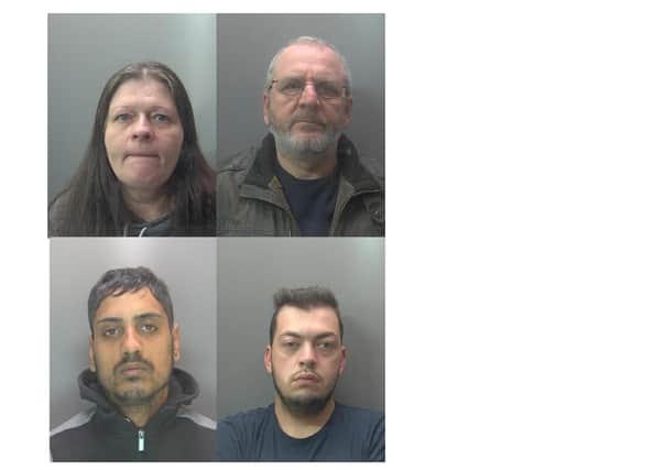 The faces of some of the criminals jailed in July