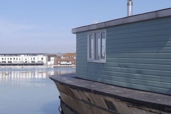 Stunning views of the River Adur from the beautiful two-bed houseboat in Shoreham
