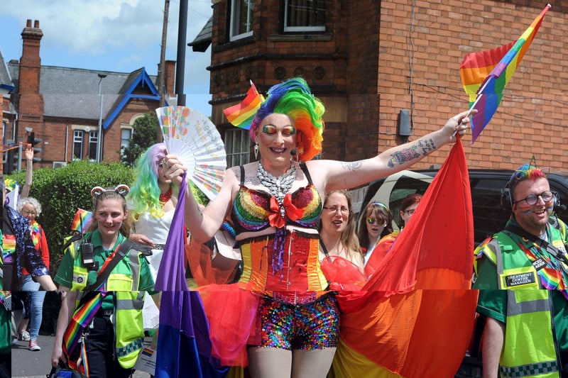 The Pride March Carnival of  Love through the city centre in 2019.