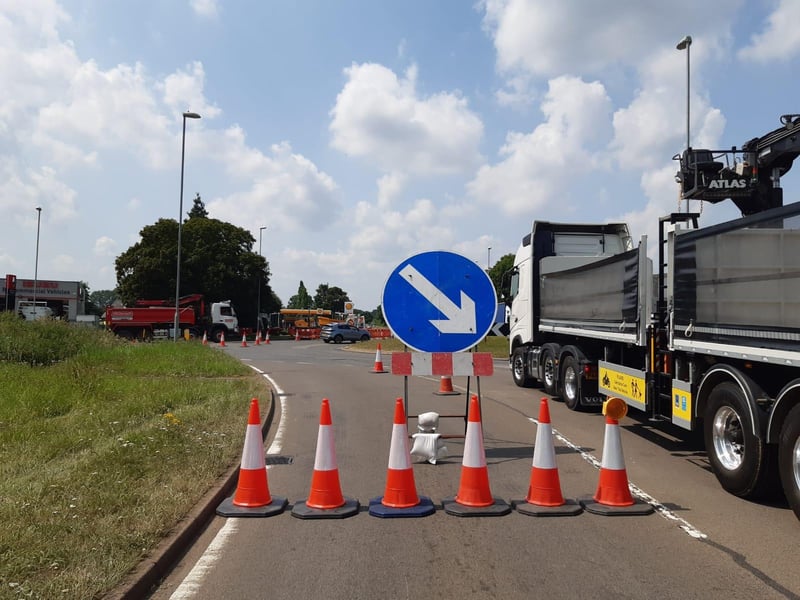 A500 Kislingbury Roundabout