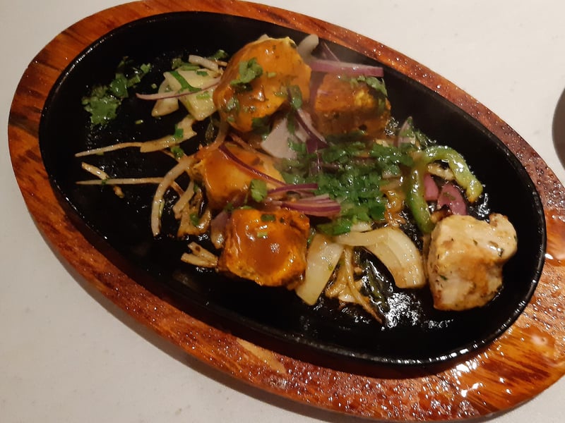 Brad Barnes dines at The Bombay Brasserie in Broadway, Peterborough