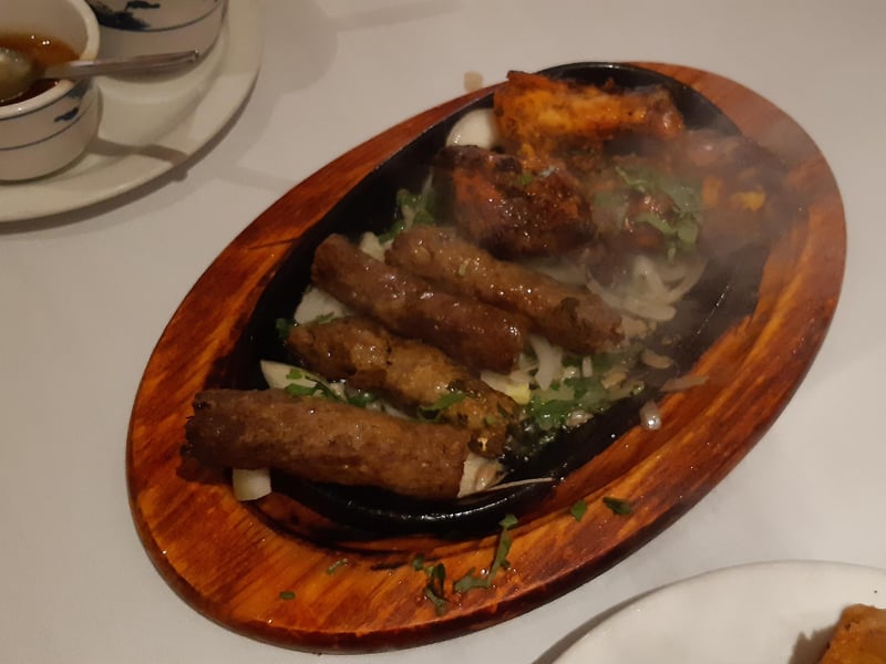 Brad Barnes dines at The Bombay Brasserie in Broadway, Peterborough