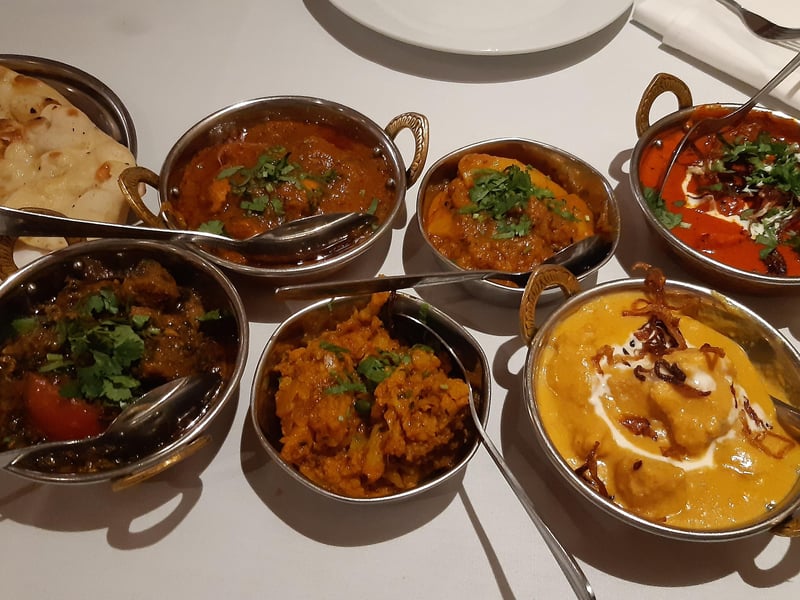 Brad Barnes dines at The Bombay Brasserie in Broadway, Peterborough