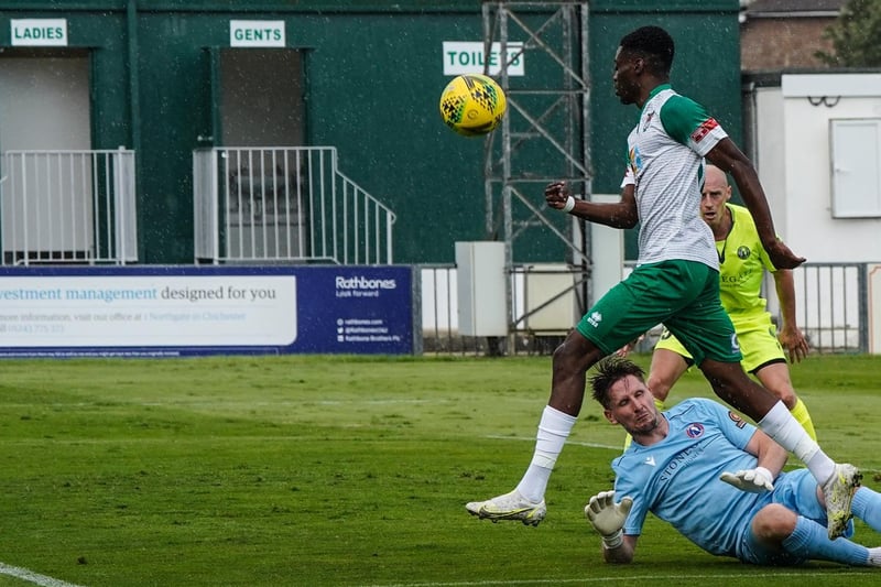 Action from Bognor's 3-1 defeat to Dorking Wanderers at Nyewood Lane / Pictures: Lyn Phillips and Trev Staff