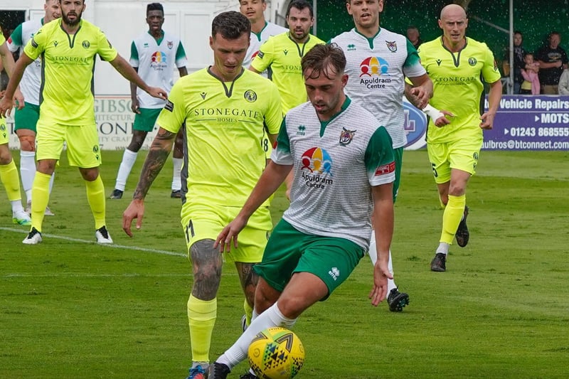 Action from Bognor's 3-1 defeat to Dorking Wanderers at Nyewood Lane / Pictures: Lyn Phillips and Trev Staff