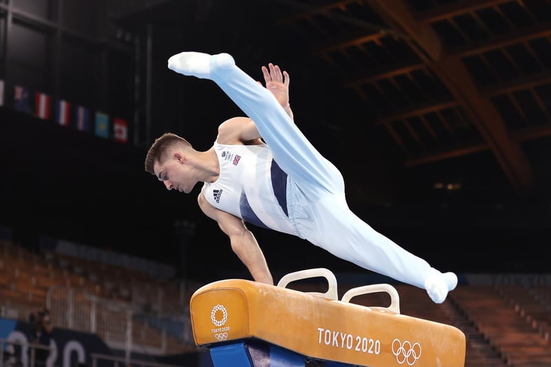 Max Whitlock was up first in the competition and set the standard for the rest of the gymnasts