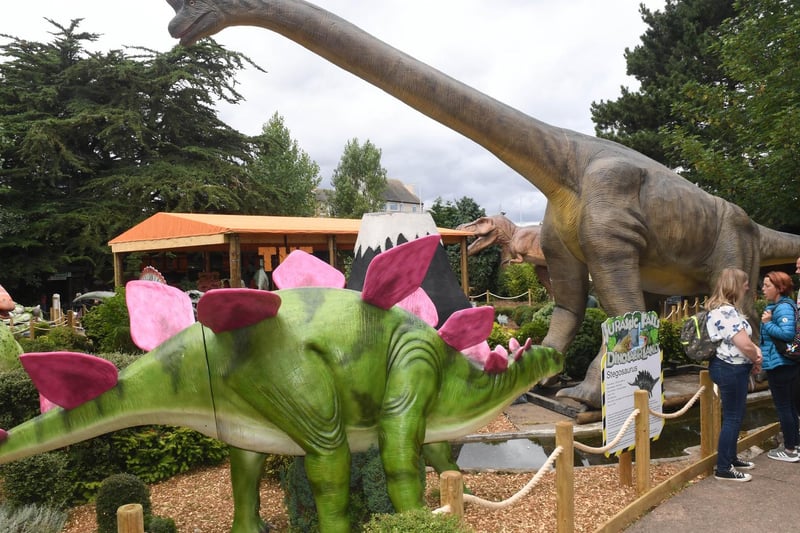 A new dinosaur world has been created on the former model village site in Skegness.