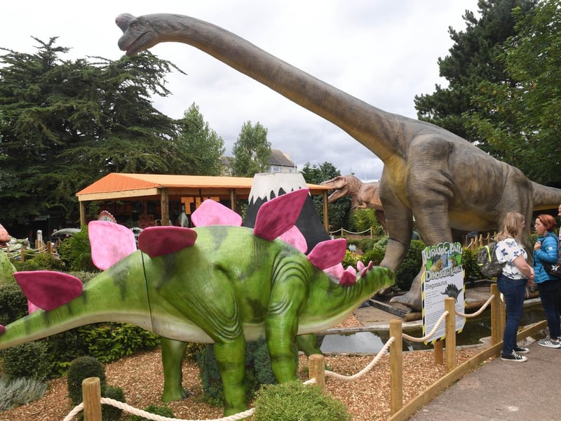 A new dinosaur world has been created on the former model village site in Skegness.