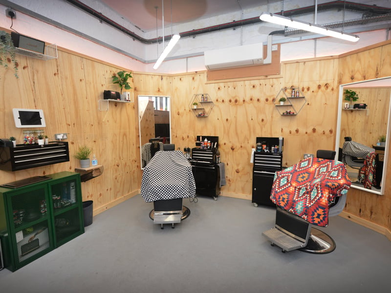 The Courtyard in Hastings.
The barbershop section at Goodmans Coffee Spot. SUS-210208-143305001