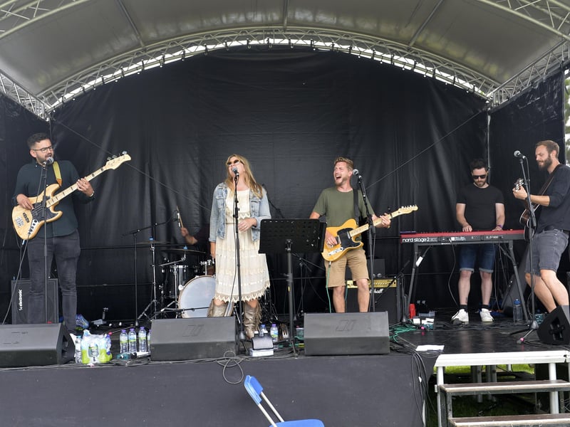 Local talent took to the stage. (Photo by Jon Rigby)