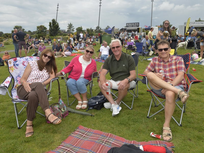 The camping chairs were out in full force. (Photo by Jon Rigby)