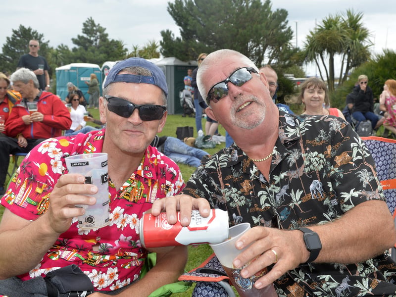 Festival-goers. (Photo by Jon Rigby)