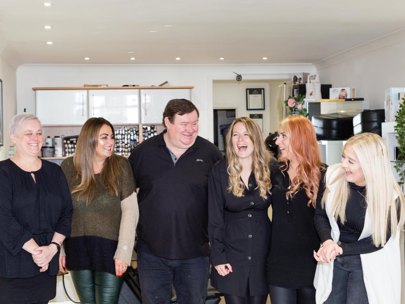 The team at Reflex @42 in Hassocks, which won Best Hair Salon.