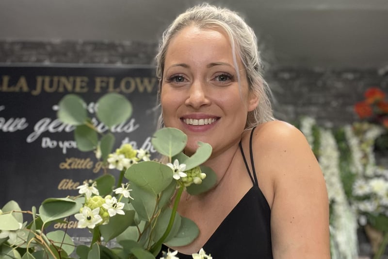 Kelly Harding, owner of Bella June Flowers, which won Best Florist.