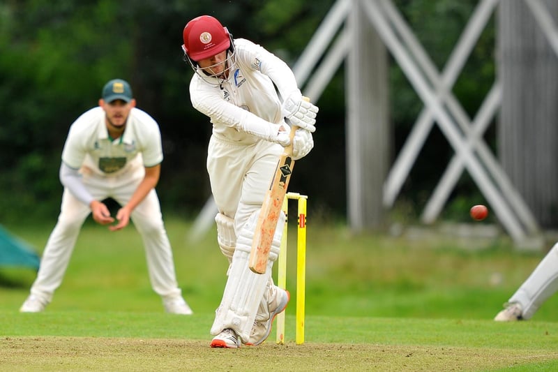 Action from Three Bridges CC v Cuckfield CC in the Premier Division