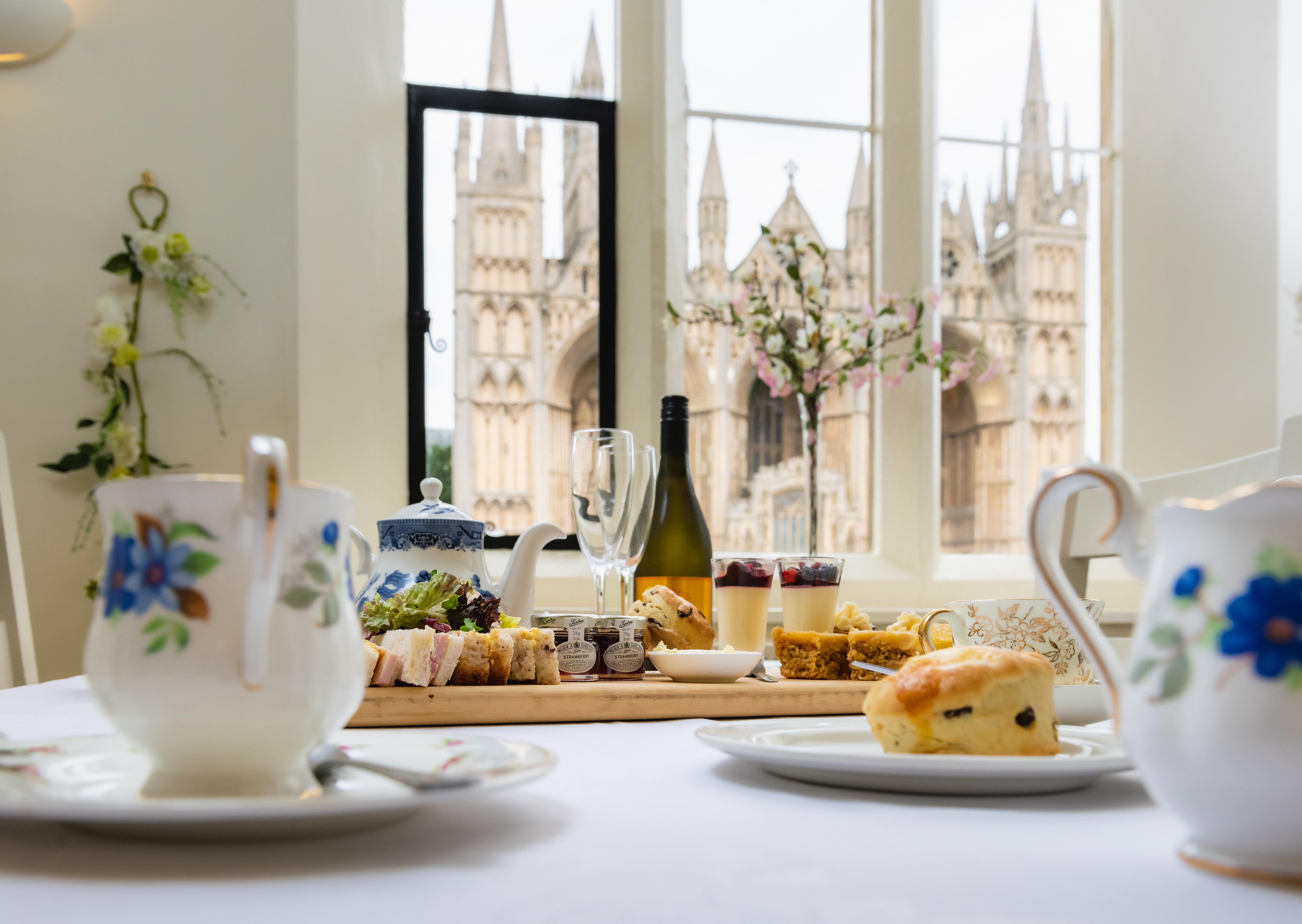 Afternoon Tea at Sunday in Peterborough Cathedral precincts