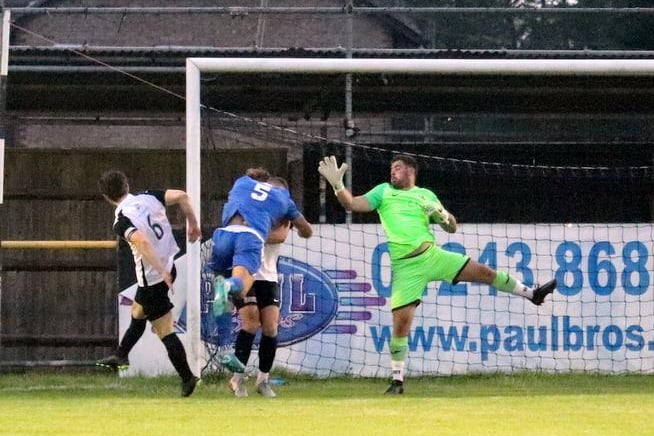 Action from Pagham's win over Broadbridge Heath at Nyetimber Lane / Picture: Roger Smith
