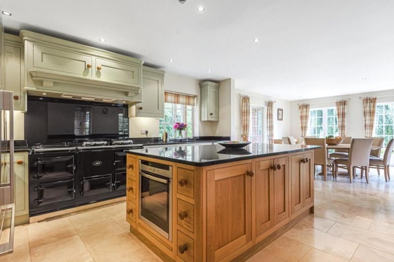 The kitchen atLewberry Close, which is on the market for 2,675,000. Photo by Howkins andHarrison