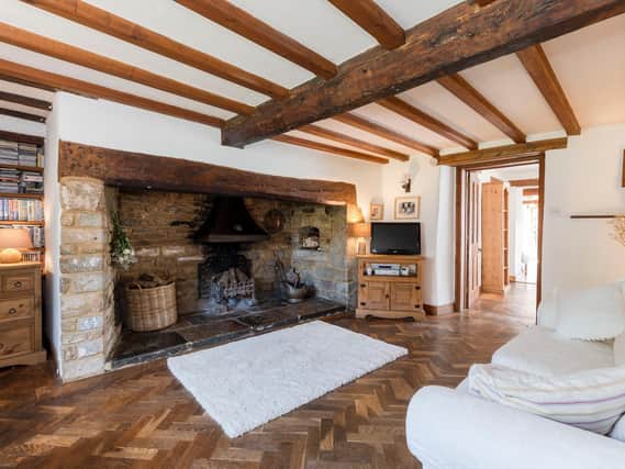 A charming character filled home called Blenheim Cottage with a quirky wooden cabin has come on the market in the village of Hornton near Banbury.