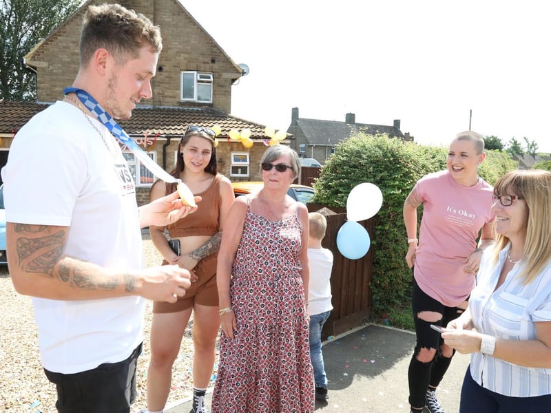 Ryan Farrell jumped up and down on his bed when he saw Charlotte win her medal